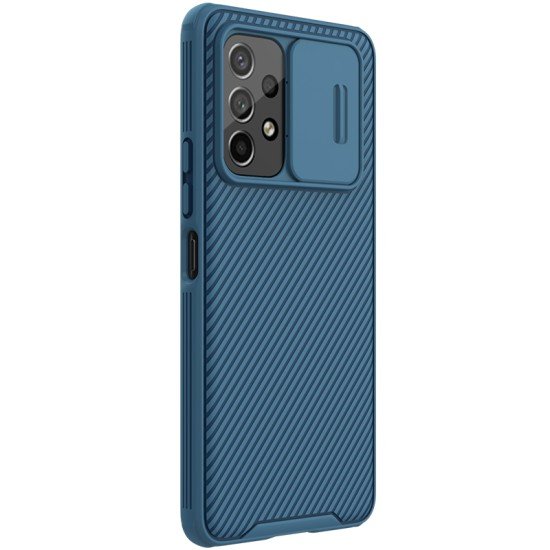 Husa protectie spate si camera foto albastru pentru Samsung Galaxy A53 5G