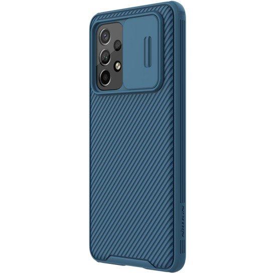 Husa protectie spate si camera foto albastru pentru Samsung Galaxy A53 5G