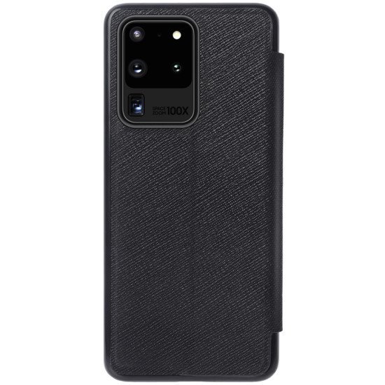 Husa din piele negru de lux Ming cu Samsung Galaxy S20 Ultra Husa din piele negru de lux Ming cu Samsung Galaxy S20 Ultra