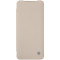 Husa din piele bej de lux Ming cu Samsung Galaxy S20 Ultra