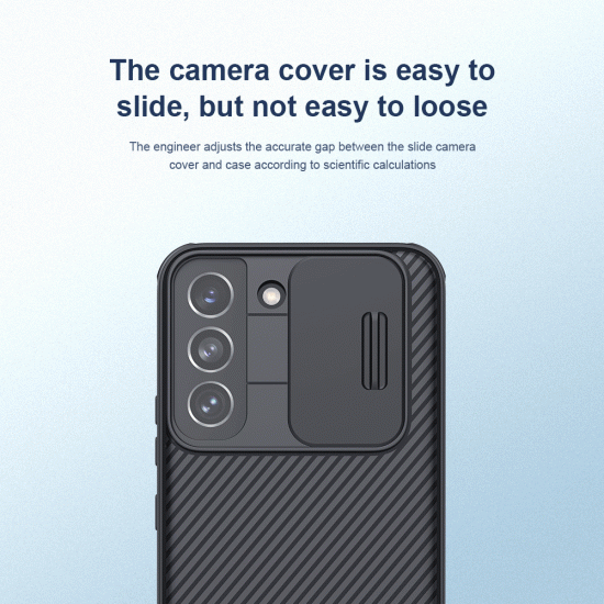 Husa protectie spate si camera foto albastru pentru Samsung Galaxy S22