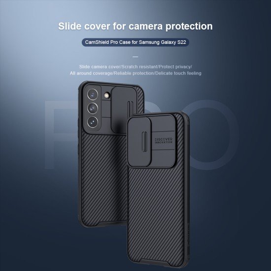 Husa protectie spate si camera foto negru pentru Samsung Galaxy S22