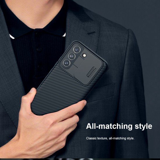 Husa protectie spate si camera foto negru pentru Samsung Galaxy S22