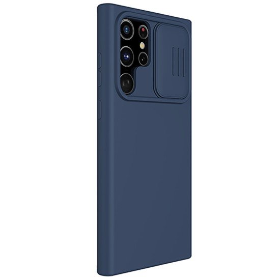 Husa Cover Nillkin CamShield Pro Hard pentru Samsung S22 Ultra albastru