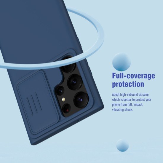 Husa Cover Nillkin CamShield Pro Silky pentru Samsung S23 Ultra gri