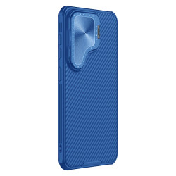 Husa magnetica protectie spate si camera foto albastru pentru Samsung S24