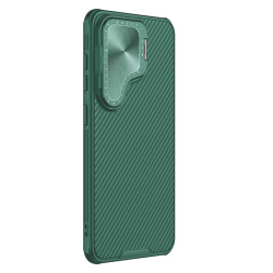Husa magnetica protectie spate si camera foto verde pentru Samsung S24 Plus