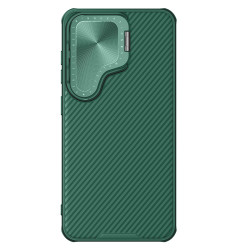 Husa magnetica protectie spate si camera foto verde pentru Samsung S24 Plus