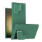 Husa CamShield Silky Prop din silicon pentru Samsung S24 Ultra verde