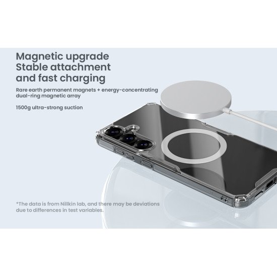 Husa magnetica din silicon Nillkin Nature Pro pentru Samsung S25 Husa magnetica din silicon Nillkin Nature Pro pentru Samsung S25