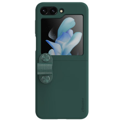 Husa Cover Nillkin Silky din silicon pentru Samsung Z Flip 5 5G Verde