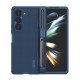 Husa protectie spate din plastic (cu spațiu pentru stilou și trepied)  pentru Samsung Z Fold 5 5G albastru