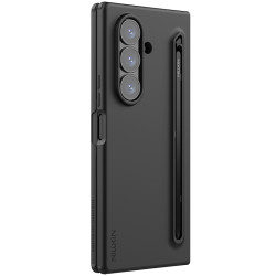 Husa din silicon Flex Pure Fold Case (versiunea S Pen) pentru Samsung Galaxy Z Fold 7 5G, neagră