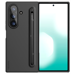 Husa din silicon Flex Pure Fold Case (versiunea S Pen) pentru Samsung Galaxy Z Fold 7 5G, neagră