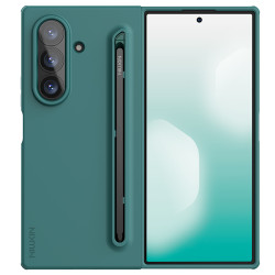 Husa din silicon Flex Pure Fold Case (versiunea S Pen) pentru Samsung Galaxy Z Fold 7 5G, verde