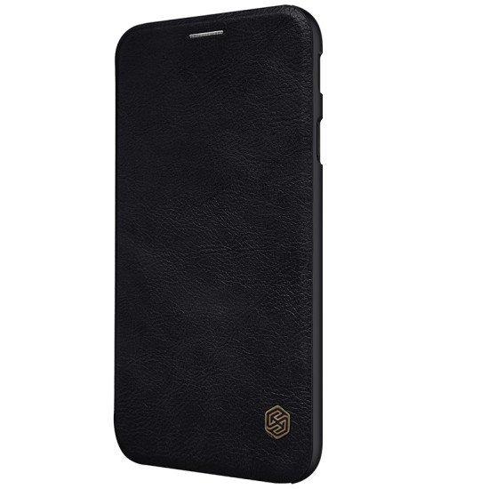 Husa din piele negru de lux QIN cu Samsung Galaxy J7 (2017) Husa din piele negru de lux QIN cu Samsung Galaxy J7 (2017)