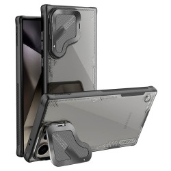 Husa magnetică transparentă neagră pentru Samsung S24 Ultra