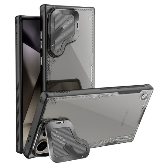 Husa magnetică transparentă neagră pentru Samsung S24 Ultra Husa magnetică transparentă neagră pentru Samsung S24 Ultra