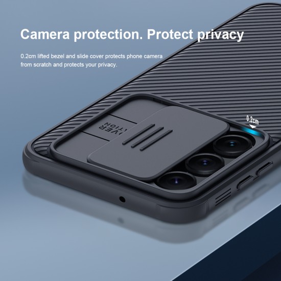 Husa protectie spate si camera foto albastru pentru Samsung Galaxy S23