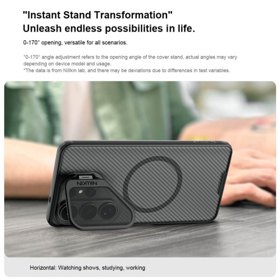 Samsung S26 Ultra husă magnetică CamShield Prop cu spate rigid și protecție pentru cameră, negru transparent Samsung S26 Ultra husă magnetică CamShield Prop cu spate rigid și protecție pentru cameră, negru transparent