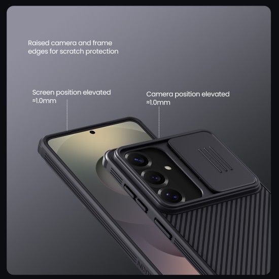 Husa protectie spate si camera foto neagră pentru Samsung S26 Husa protectie spate si camera foto neagră pentru Samsung S26