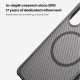 Husa magnetica protectie spate din plastic transparentă neagră pentru Samsung S26