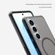 Husa magnetica protectie spate din plastic transparentă neagră pentru Samsung S26