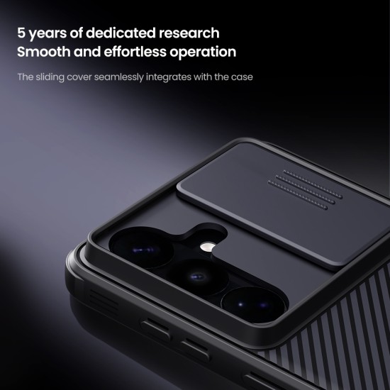 Husa protectie spate si camera foto neagră pentru Samsung S26