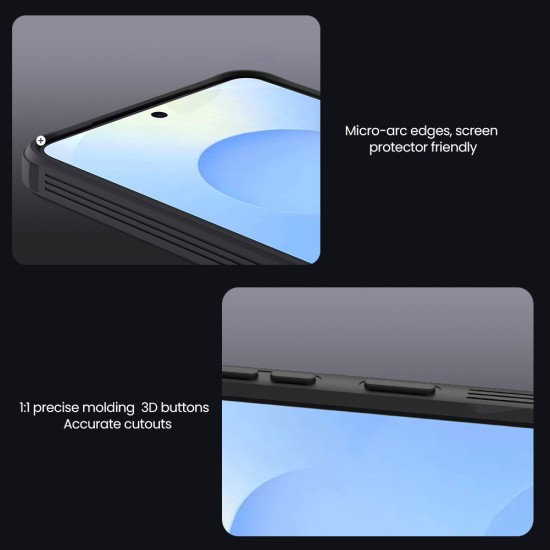 Husa protectie spate si camera foto neagră pentru Samsung S26
