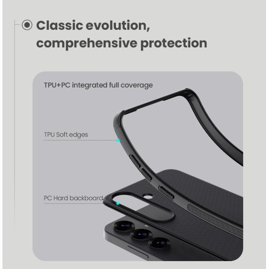 Husa magnetica protectie spate din plastic neagră pentru Samsung S25 Husa magnetica protectie spate din plastic neagră pentru Samsung S25
