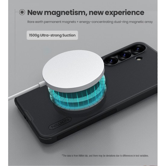 Husa magnetica protectie spate din plastic neagră pentru Samsung S25 Husa magnetica protectie spate din plastic neagră pentru Samsung S25