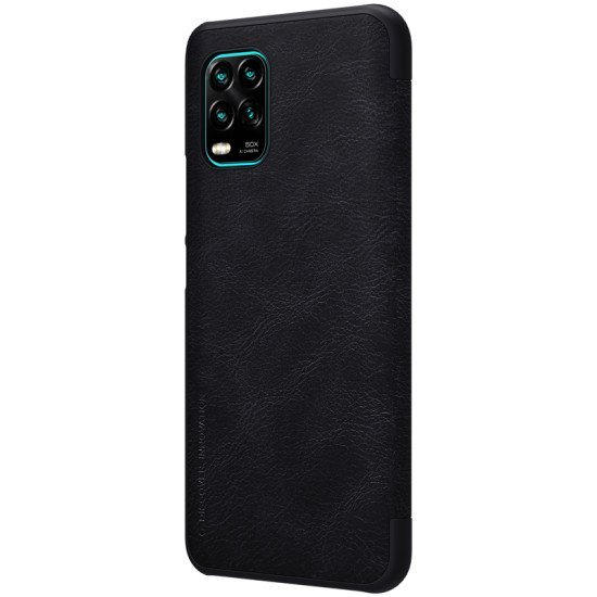 Husa din piele negru de lux QIN cu Mi 10 Lite Husa din piele negru de lux QIN cu Mi 10 Lite
