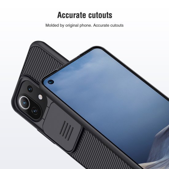 Husa protectie spate si camera foto albastru pentru Mi 11 Lite 5G NE