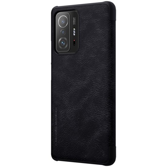 Husa din piele negru de lux QIN cu Mi 11T / Mi 11T Pro Husa din piele negru de lux QIN cu Mi 11T / Mi 11T Pro