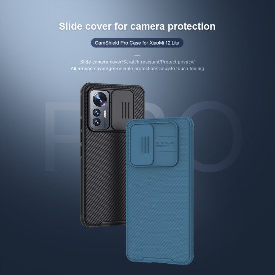 Husa protectie spate si camera foto negru pentru  Mi 12 Lite