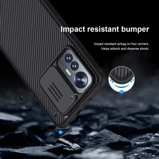 Husa protectie spate si camera foto negru pentru Mi 12 Lite Husa protectie spate si camera foto negru pentru Mi 12 Lite