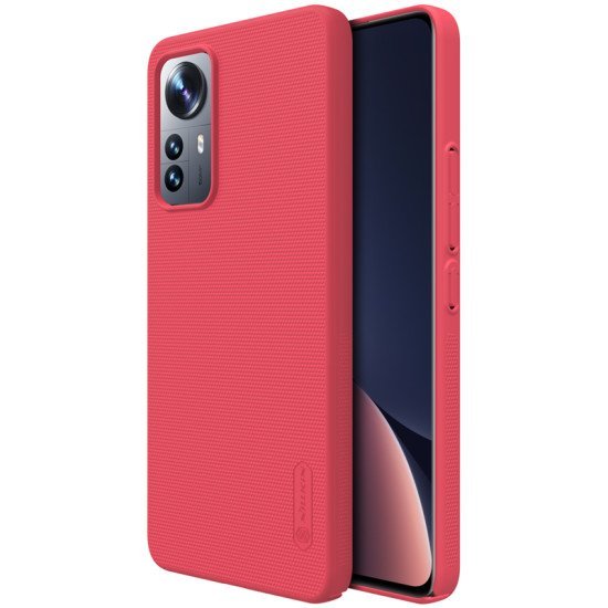 Husa protectie spate din plastic rosu pentru Mi 12 Lite