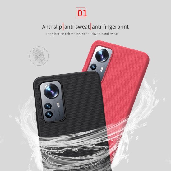 Husa protectie spate din plastic albastru pentru Mi 12 Lite