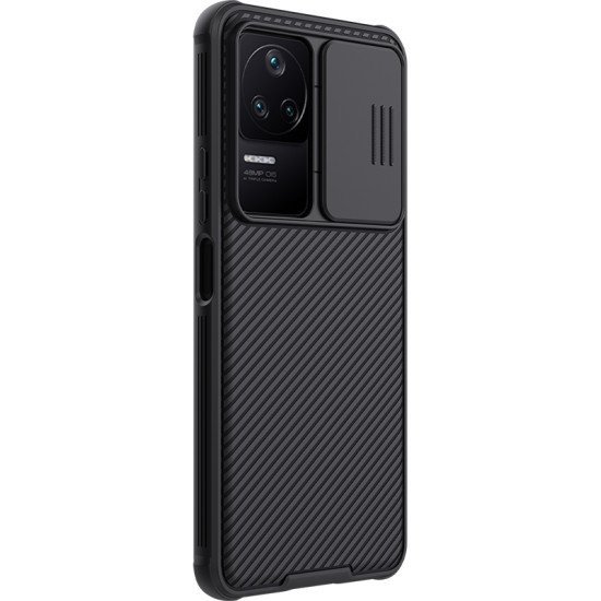 Husa protectie spate si camera foto negru pentru Poco F4 5G