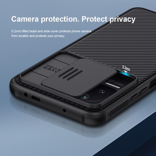 Husa protectie spate si camera foto negru pentru Poco F4 5G