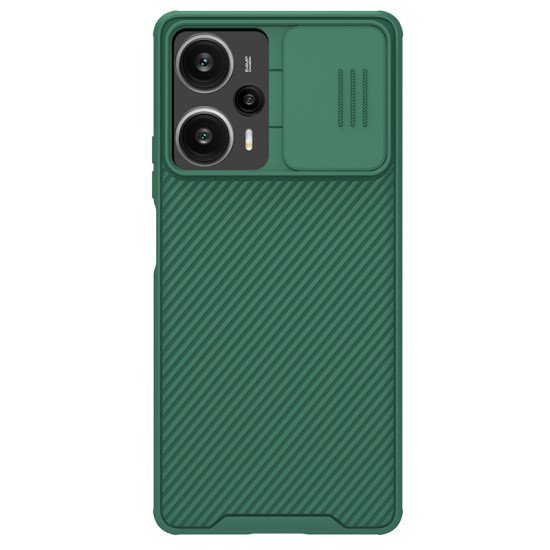 Husa protectie spate si camera foto verde pentru Poco F5 5G