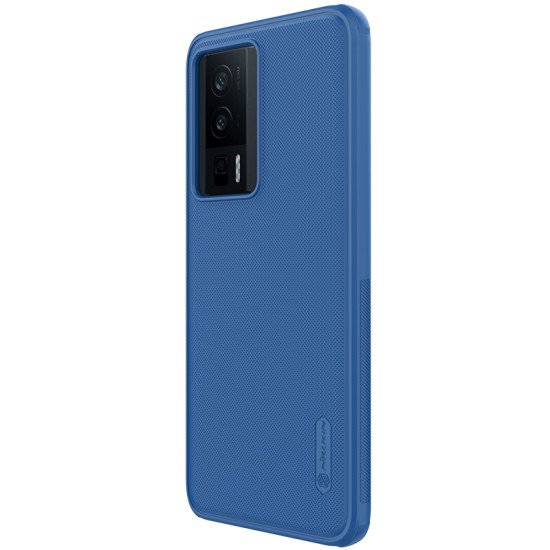 Husa protectie spate din plastic albastru pentru Poco F5 Pro 5G