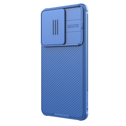 Husa protectie spate si camera foto albastră pentru Poco F6 5G