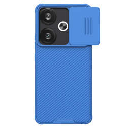 Husa protectie spate si camera foto albastră pentru Poco F6 5G