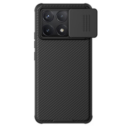 Husa magnetica protectie spate si camera foto neagră pentru Poco F6 Pro 5G