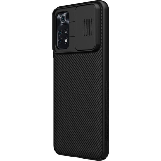 Husa protectie spate si camera foto negru pentru POCO M4 PRO 4G