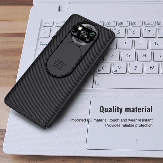 Husa protectie spate si camera foto negru pentru Poco X3 NFC / Poco X3 Pro