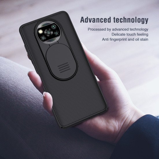 Husa protectie spate si camera foto negru pentru Poco X3 NFC / Poco X3 Pro
