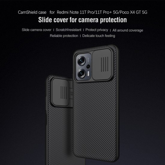 Husa protectie spate si camera foto negru pentru Poco X4 GT 5G
