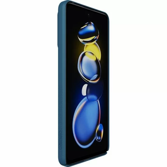 Husa protectie spate si camera foto albastru pentru Poco X4 GT 5G Husa protectie spate si camera foto albastru pentru Poco X4 GT 5G